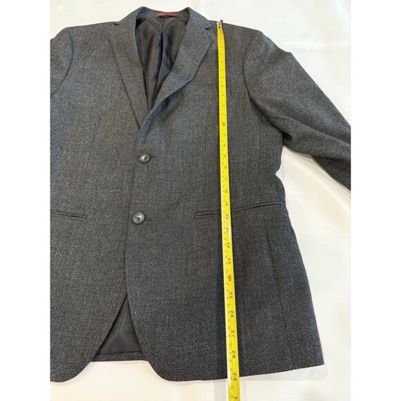Alfani Mens Blazer Sz M Gray Charcoal 2 Button Sport Coat Blazer Textured NWT a - Picture 7 of 9